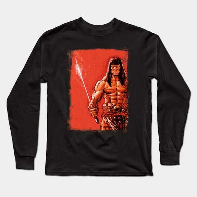 Conan the Barbarian Long Sleeve T-Shirt by pavstudio